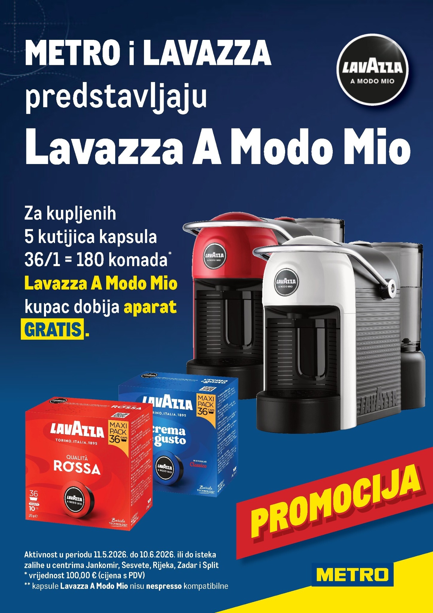 metro - Aktualni Metro - Lavazza A Modo Mio katalog vrijedi od ponedjeljka 11.05.2026 do srijede 10.06.2026