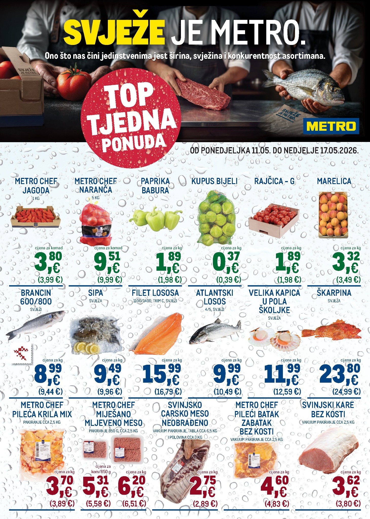 metro - Aktualni katalog Metro - Top tjedna ponuda od ponedjeljka, 11.05.2026 do nedjelje, 17.05.2026