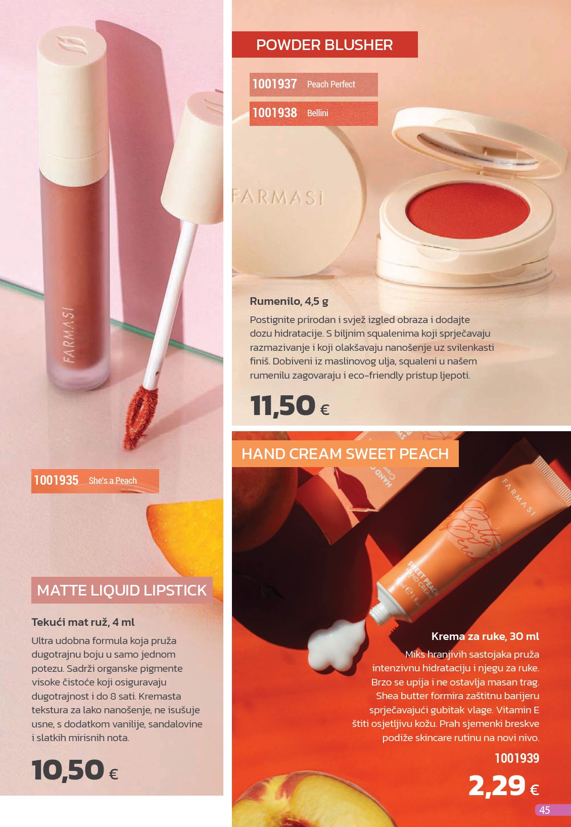 farmasi - Farmasi katalog vrijedi od 01.05. do 31.05. - page: 45 farmasi - Farmasi katalog vrijedi od 01.05. do 31.05. - page: 45