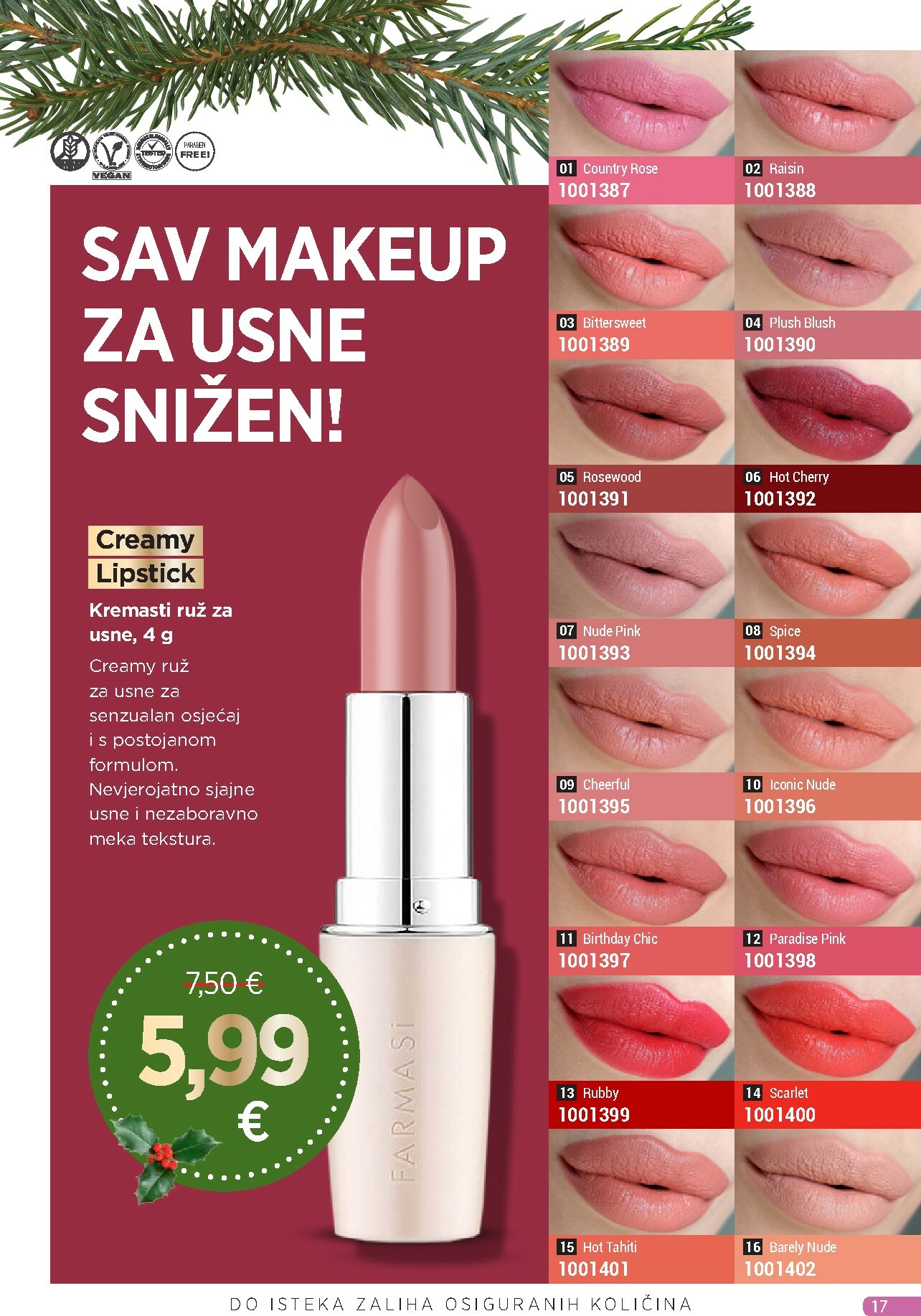 farmasi - Prelistajte katalog Farmasi, vrijedi od 01.12. do 31.12. - page: 17