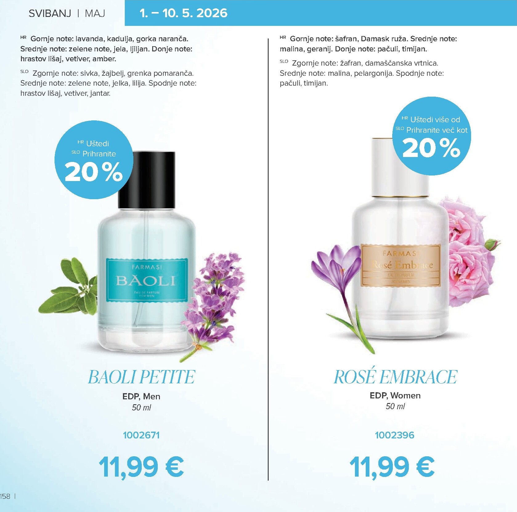 farmasi - Aktualni Farmasi katalog vrijedi od petka 01.05.2026 do utorka 30.06.2026 - page: 158