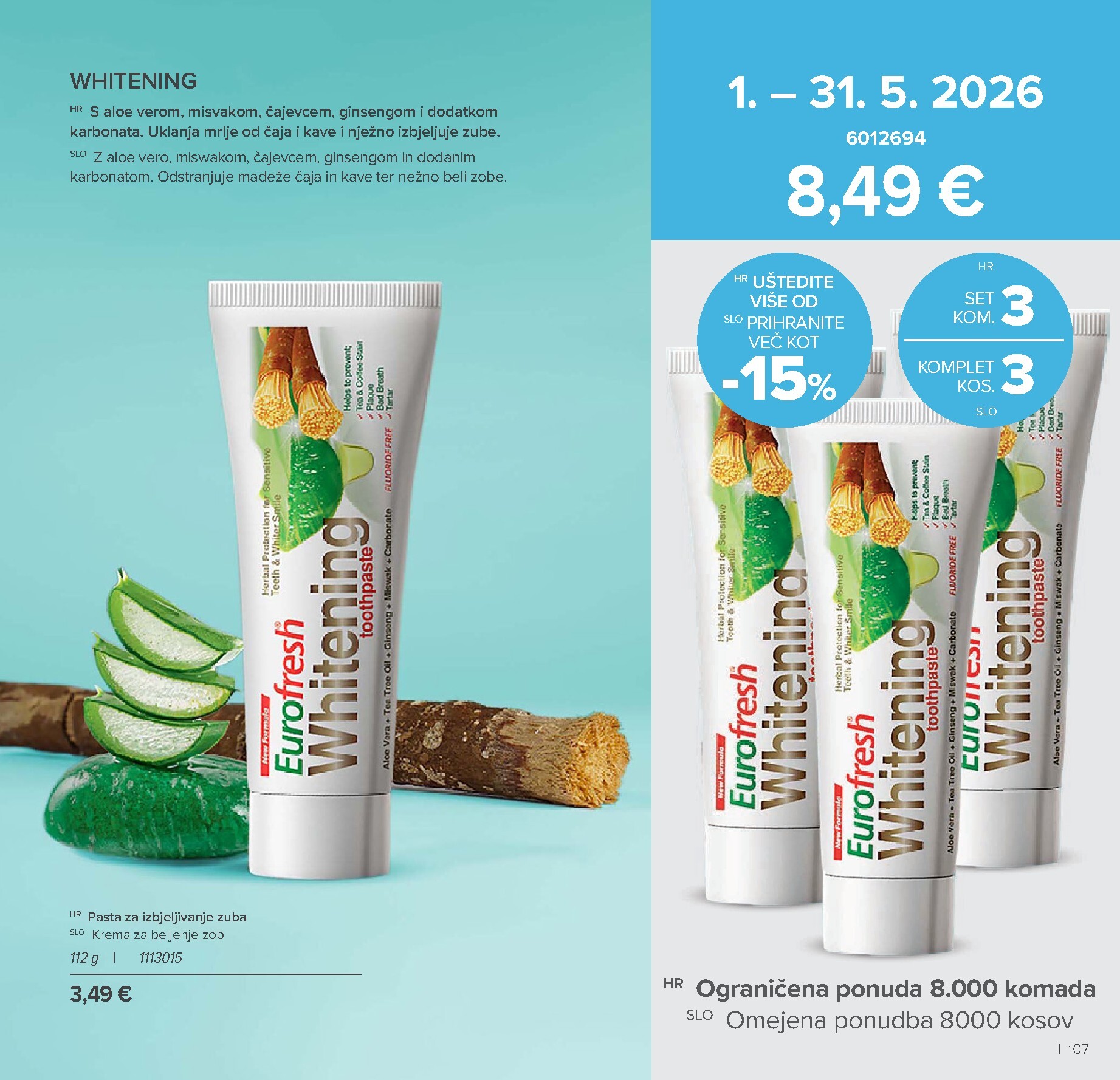 farmasi - Aktualni Farmasi katalog vrijedi od petka 01.05.2026 do utorka 30.06.2026 - page: 107