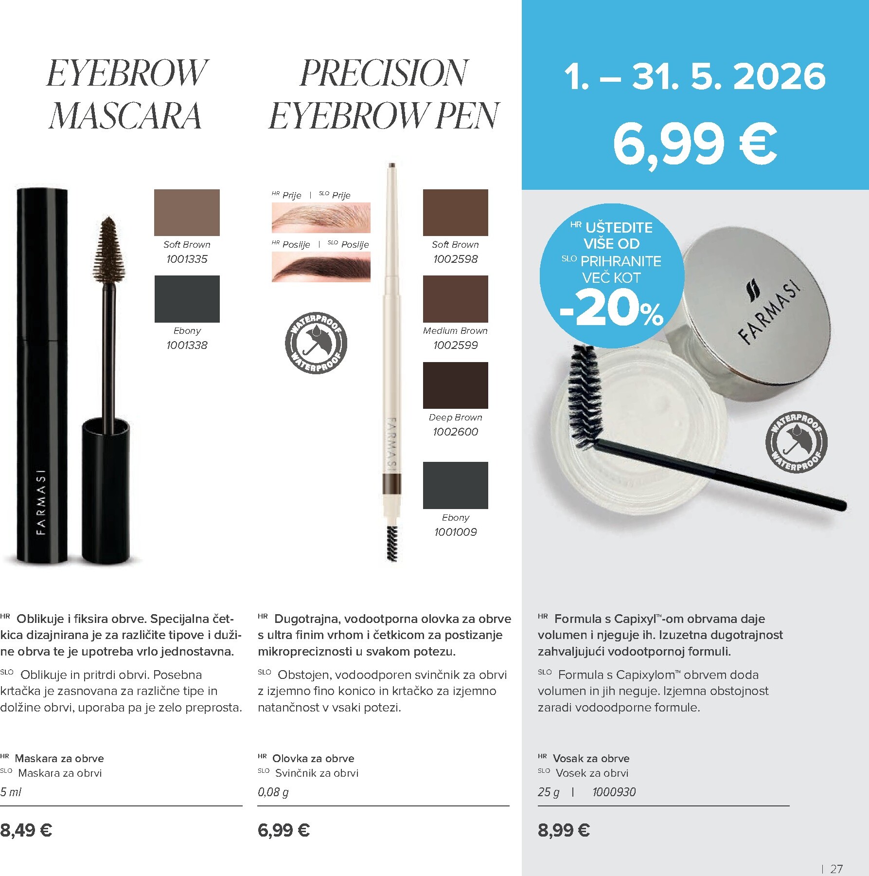 farmasi - Aktualni Farmasi katalog vrijedi od petka 01.05.2026 do utorka 30.06.2026 - page: 27