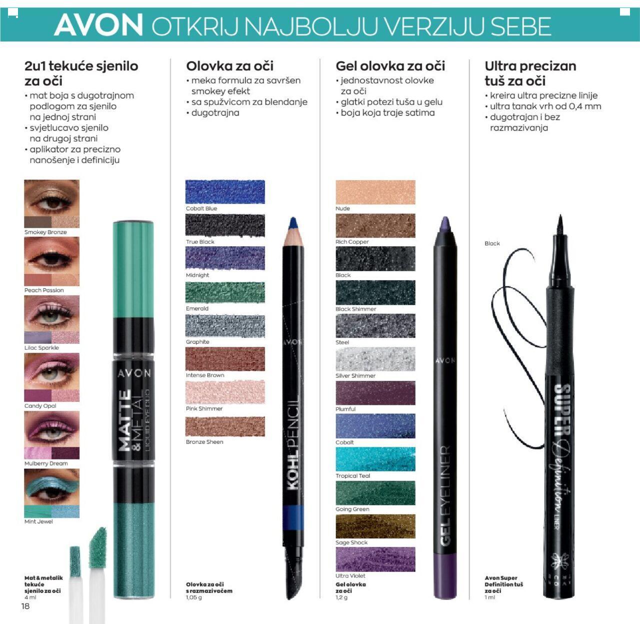 avon - Avon katalog - Make-up vodič novi od četvrtka 12.01.2023 - page: 18