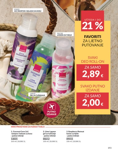 avon - Prelistajte katalog Avon, vrijedi od 01.07. do 31.07. - page: 193 avon - Prelistajte katalog Avon, vrijedi od 01.07. do 31.07. - page: 193