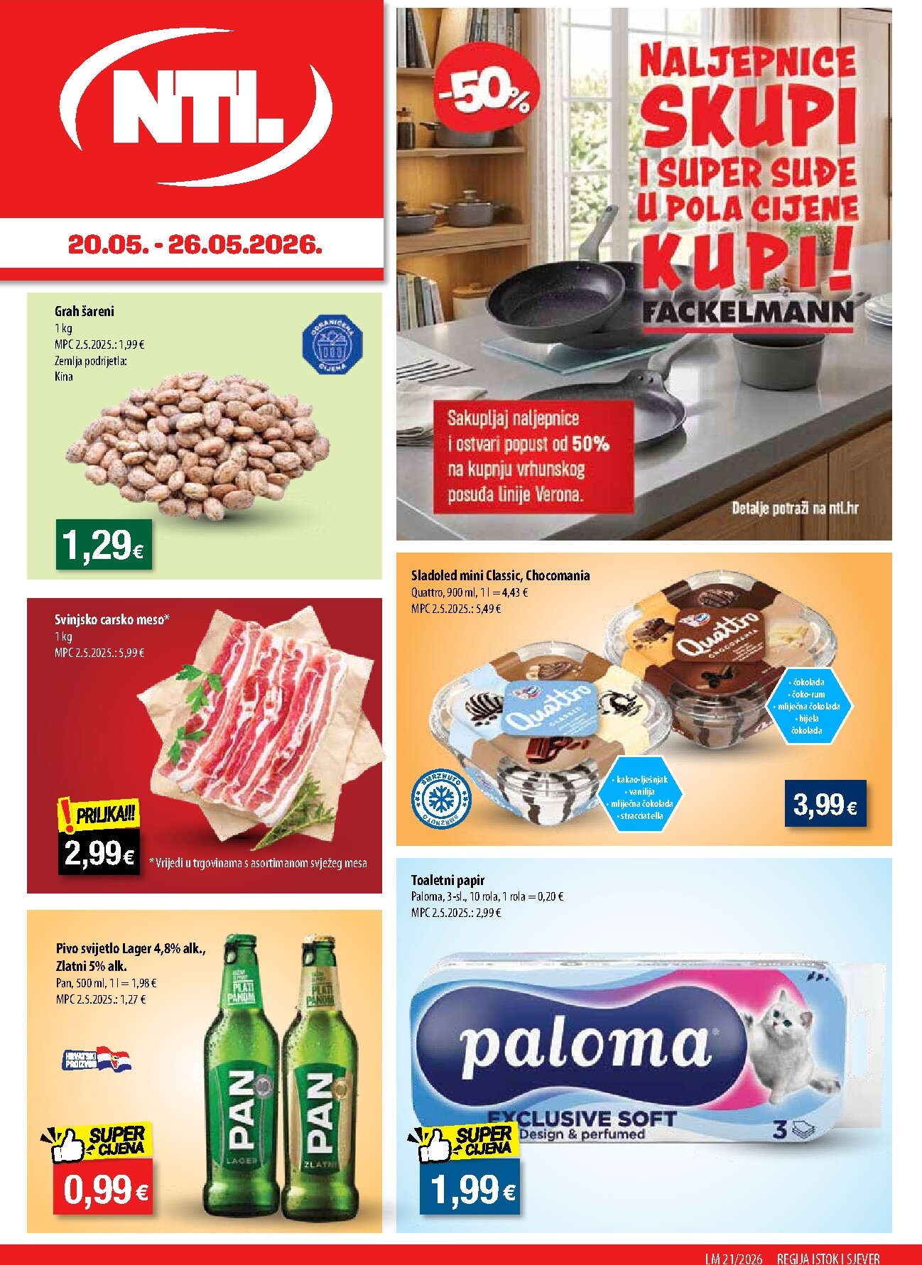 ntl - Aktualni katalog NTL - Sjever i Istok od srijede, 20.05.2026 do utorka, 26.05.2026 - page: 1