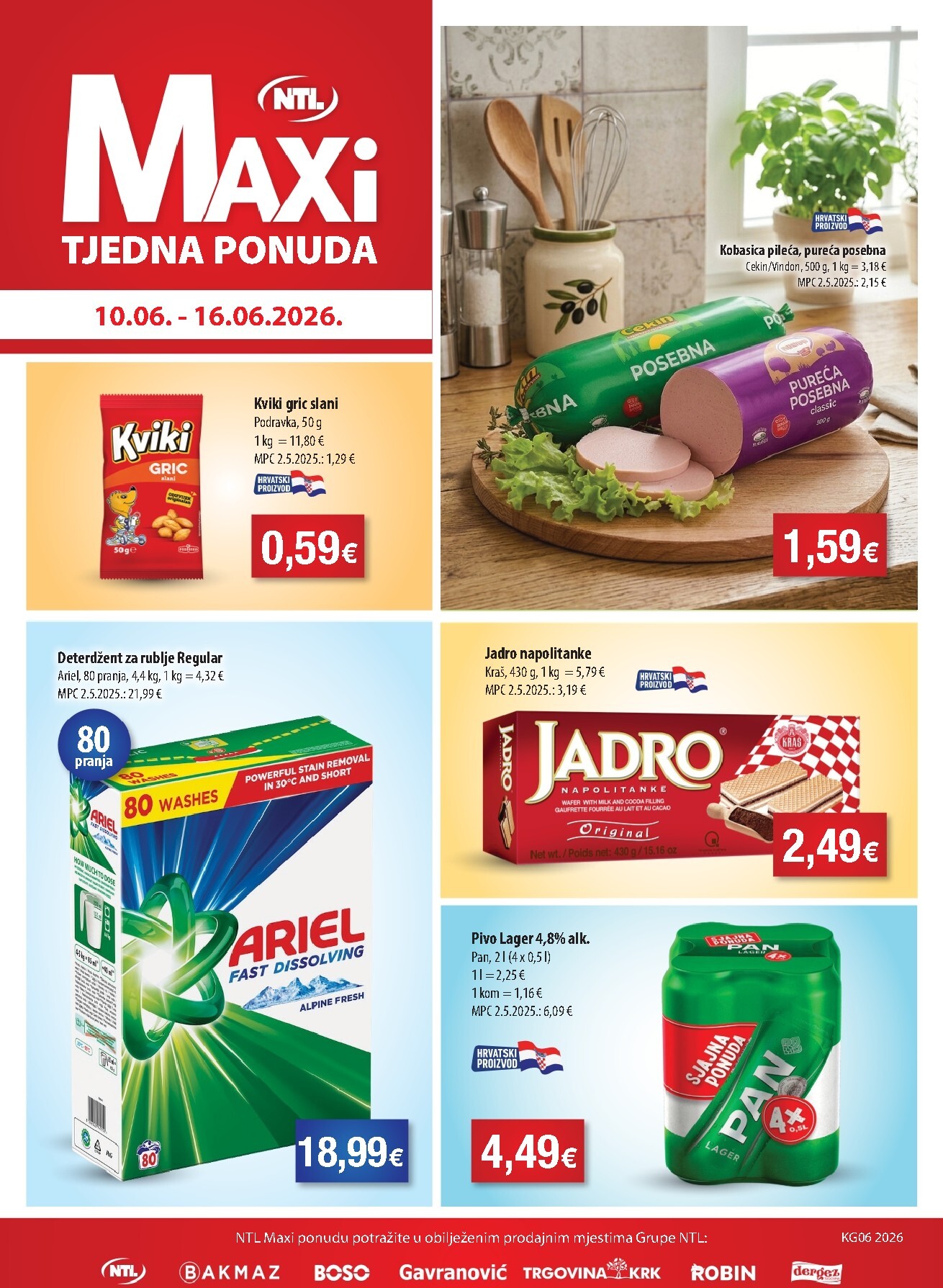ntl - Aktualni katalog NTL - Maxi tjedna ponuda od srijede, 10.06.2026 do utorka, 16.06.2026