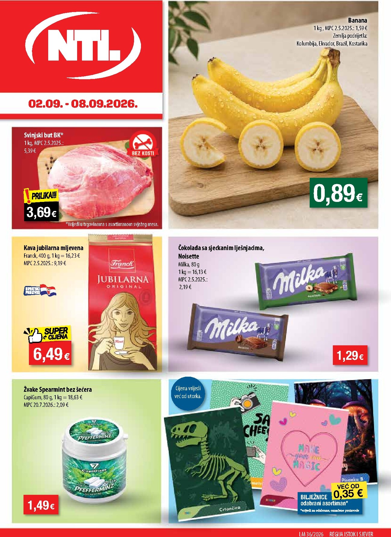 ntl - Aktualni katalog NTL - Sjever i Istok od srijede, 02.09.2026 do utorka, 08.09.2026