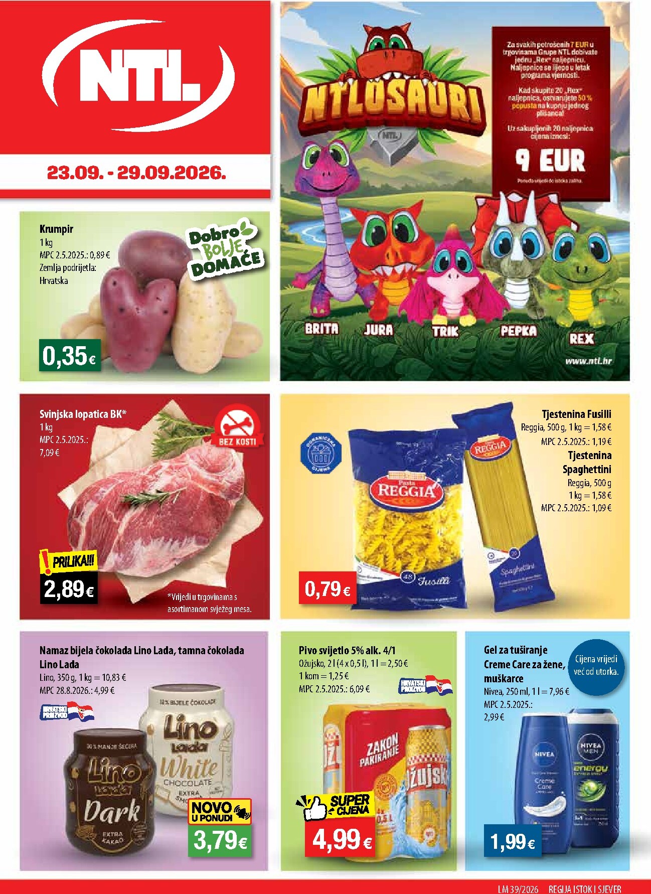 ntl - Aktualni katalog NTL - Sjever i Istok od srijede, 23.09.2026 do utorka, 29.09.2026