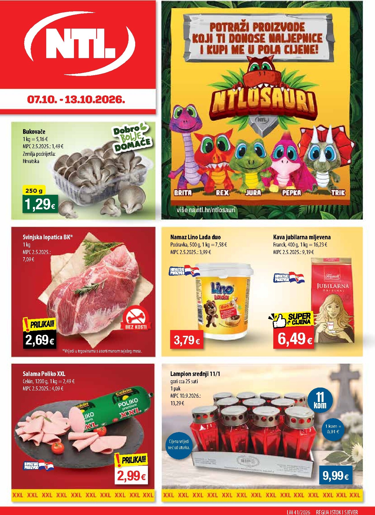ntl - Aktualni katalog NTL - Sjever i Istok od srijede, 07.10.2026 do utorka, 13.10.2026 - page: 1