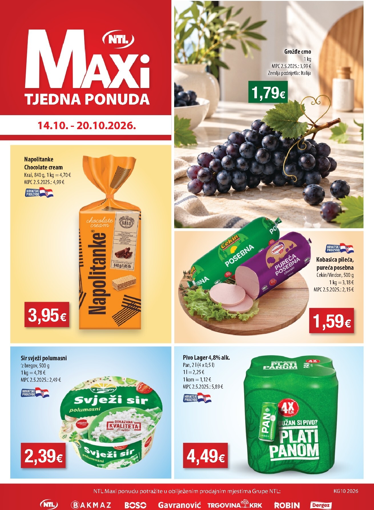 ntl - Aktualni katalog NTL - Maxi tjedna ponuda od srijede, 14.10.2026 do utorka, 20.10.2026