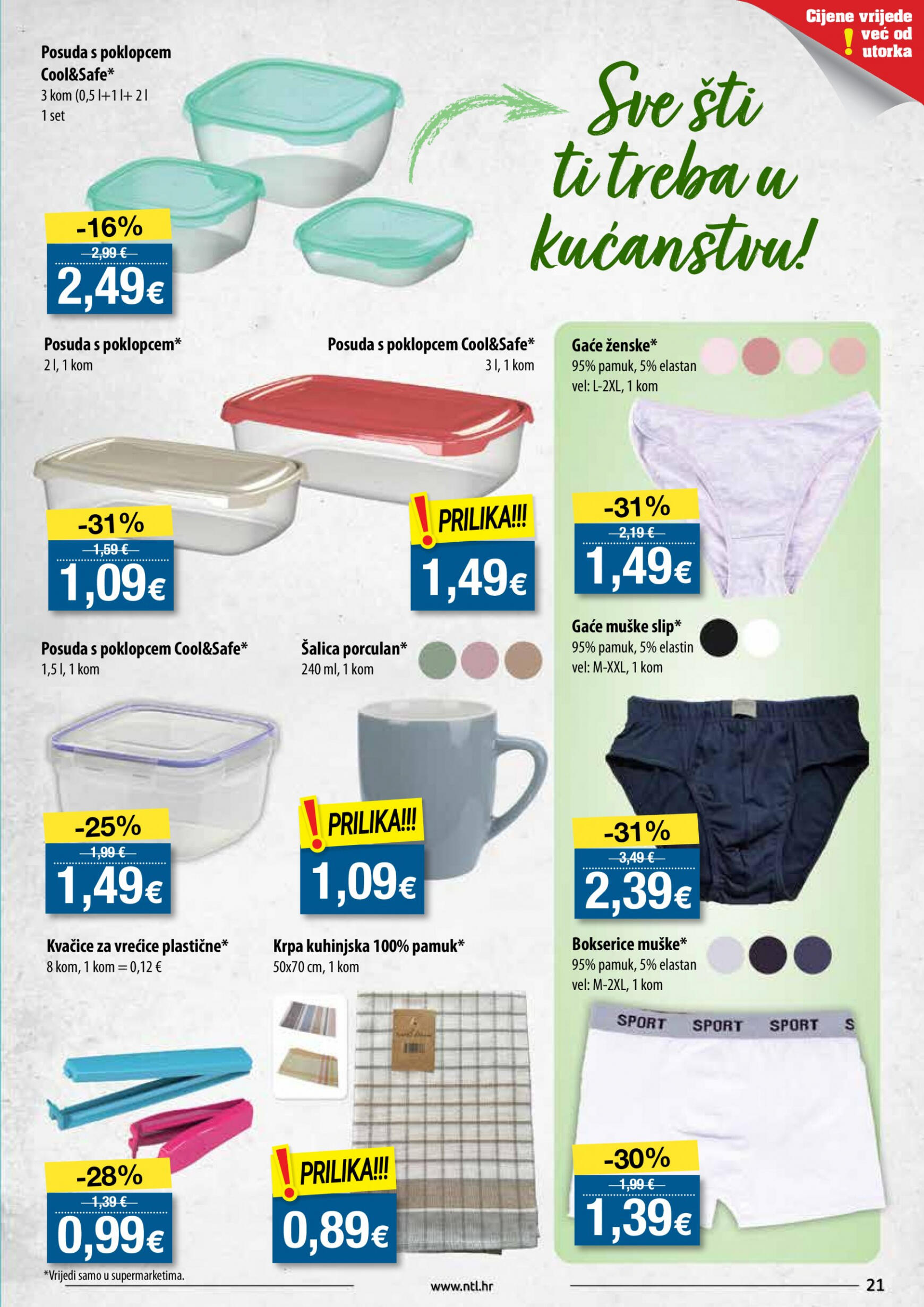 ntl - Novi katalog NTL - Supermarketi Soblinec, Krapina, Duga Resa 10.04. - 16.04. - page: 21