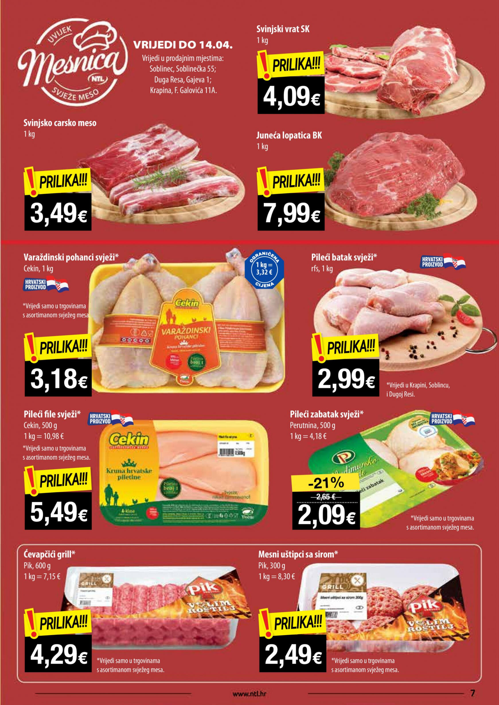 ntl - Novi katalog NTL - Supermarketi Soblinec, Krapina, Duga Resa 10.04. - 16.04. - page: 7