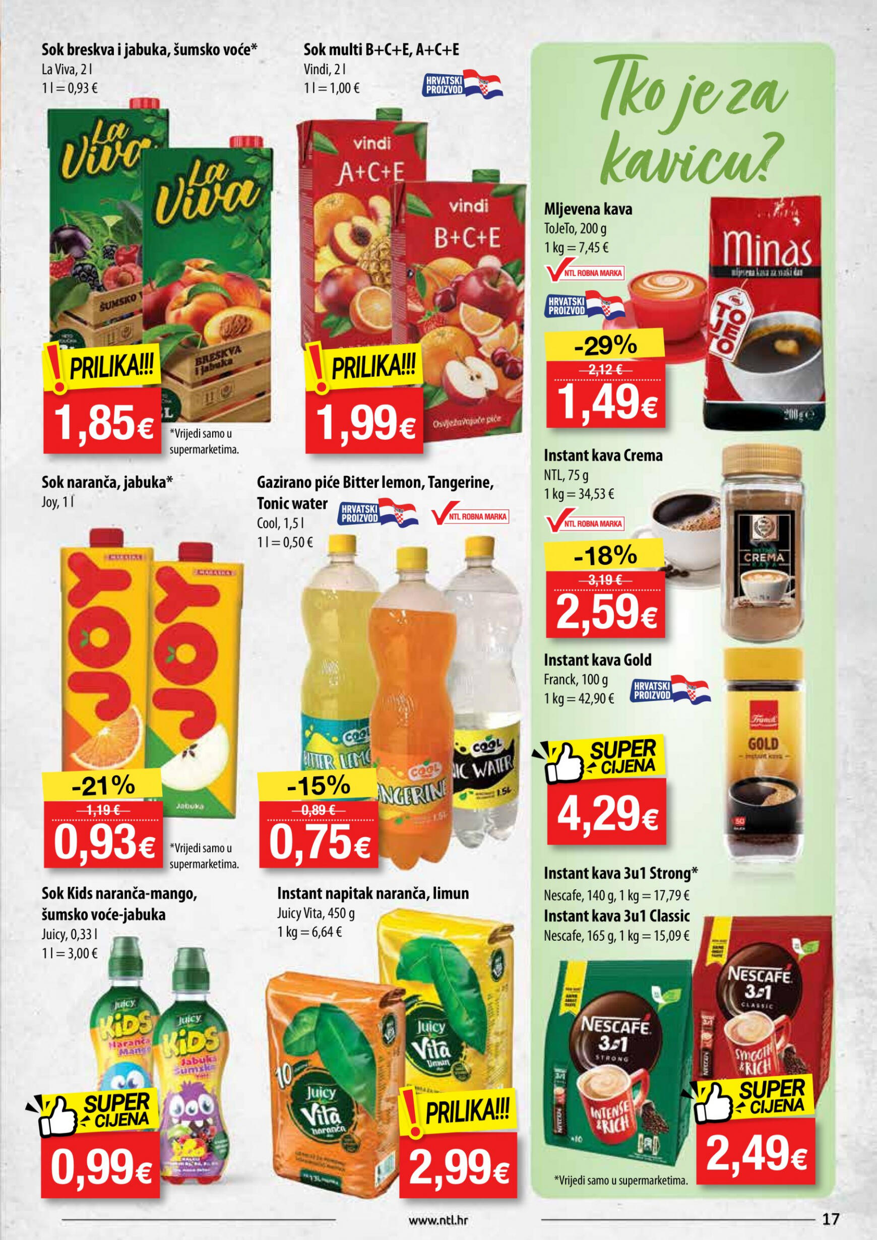ntl - Novi katalog NTL - Supermarketi Soblinec, Krapina, Duga Resa 10.04. - 16.04. - page: 17