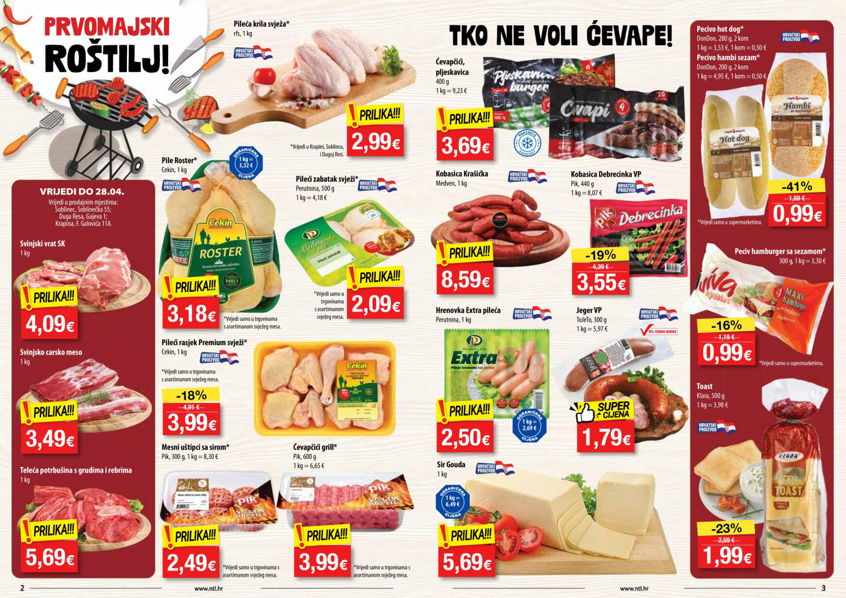 ntl - Novi katalog NTL - Supermarketi Soblinec, Krapina, Duga Resa 24.04. - 30.04. - page: 2