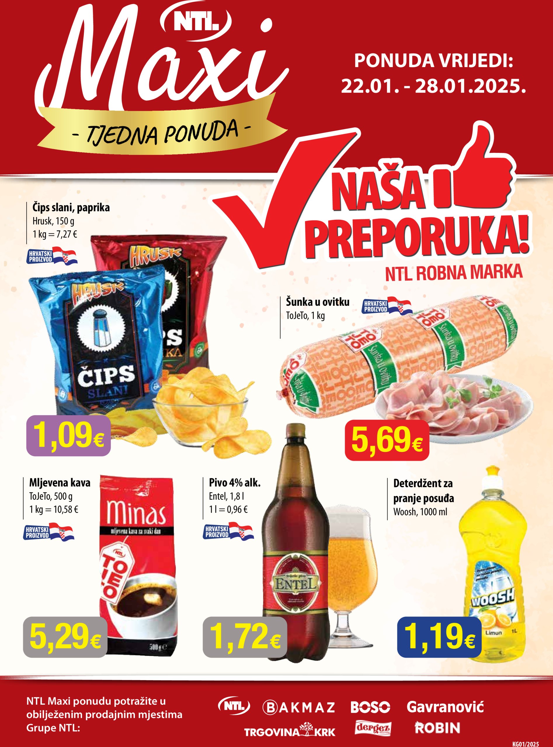 ntl - NTL - Maxi tjedna ponuda katalog vrijedi od 22.01. do 28.01. - page: 1