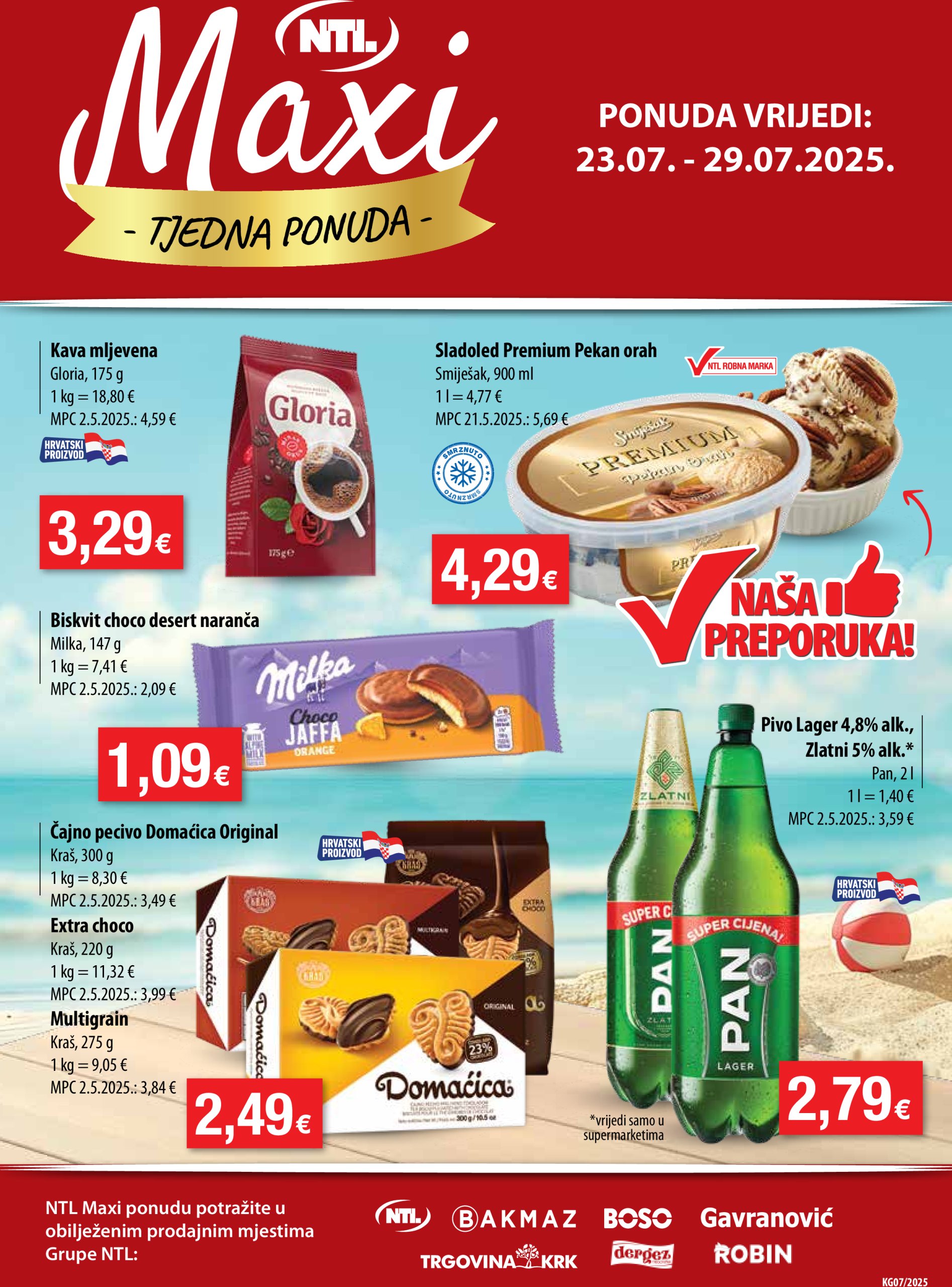 ntl - Prelistajte katalog NTL - Maxi tjedna ponuda, vrijedi od 23.07. do 29.07. - page: 1