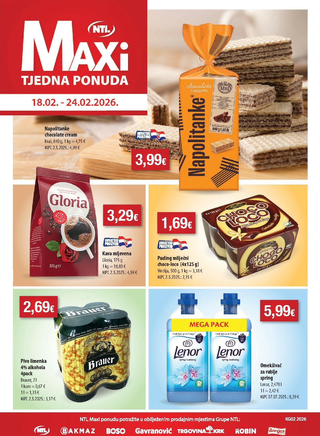 ntl - Prelistajte katalog NTL - Maxi tjedna ponuda, vrijedi od 18.02.2026 do 24.02.2026