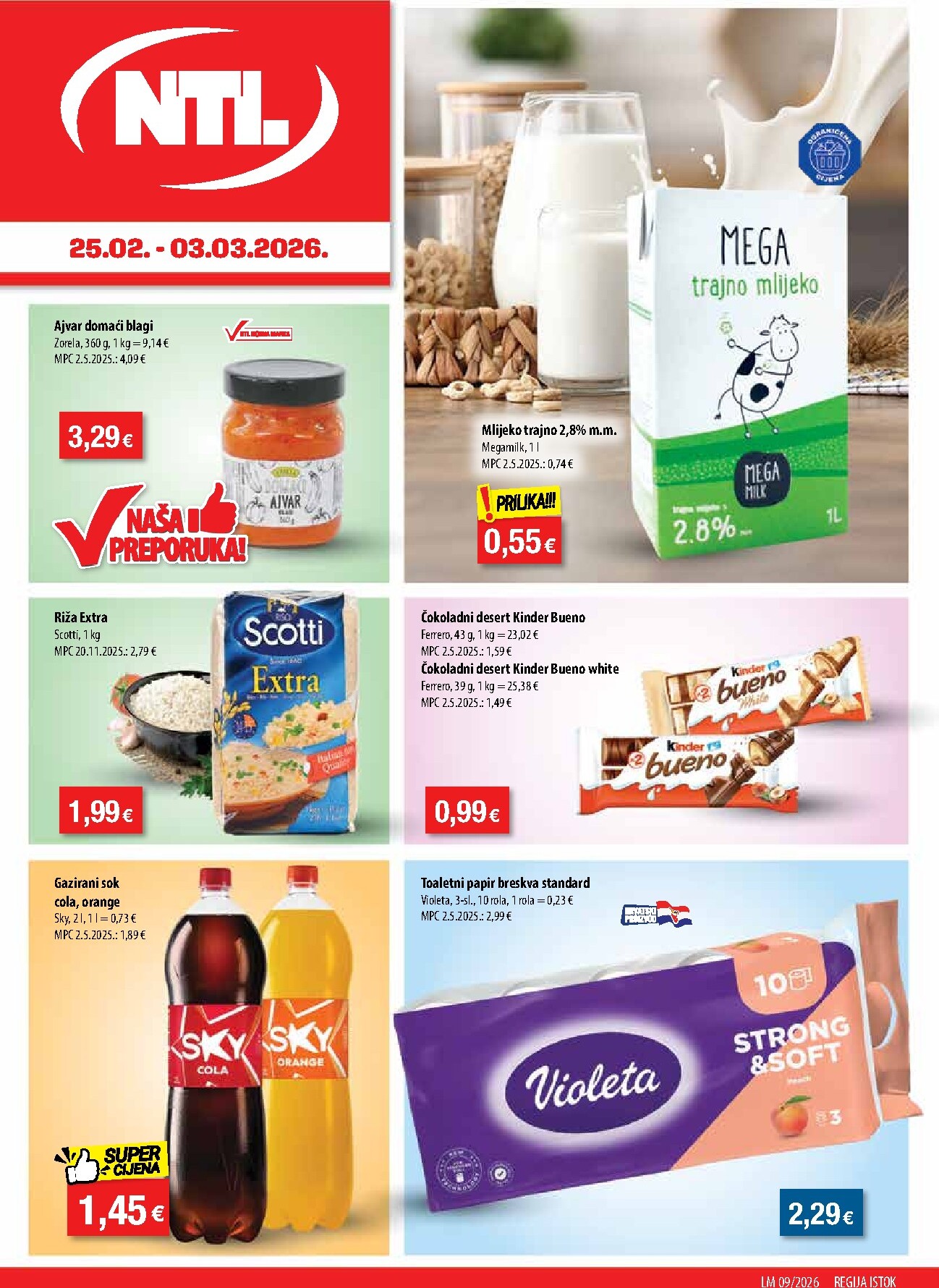 ntl - Prelistajte katalog NTL - Istok, vrijedi od 25.02.2026 do 03.03.2026