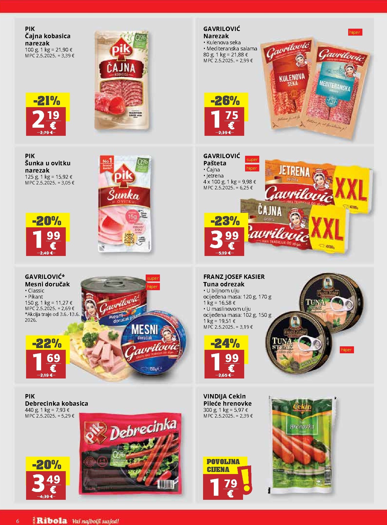 ribola - Novi Ribola katalog od srijede, 03.06.2026 do utorka, 09.06.2026 - page: 6