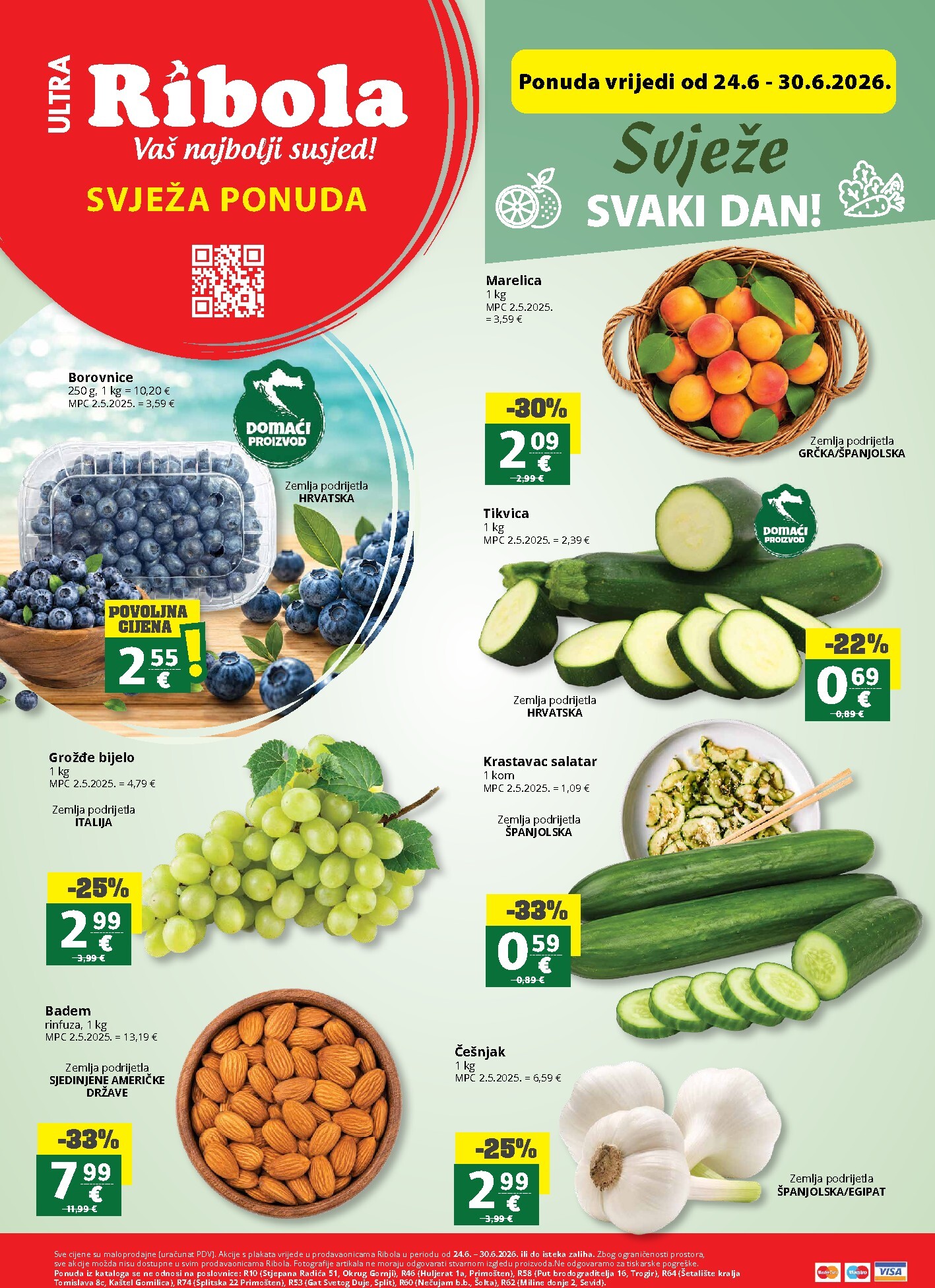 ribola - Aktualni katalog Ribola - Super ponuda od srijede, 24.06.2026 do utorka, 30.06.2026 - page: 1