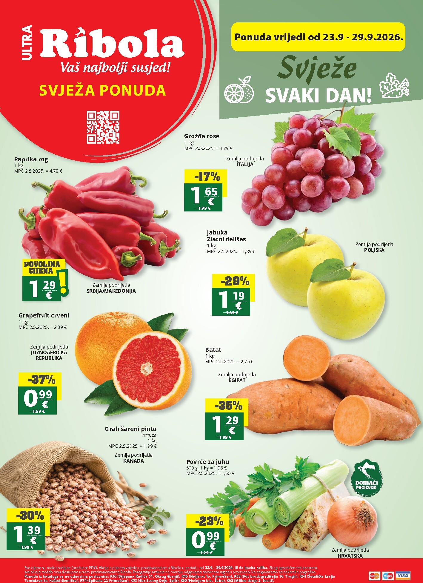 ribola - Aktualni katalog Ribola - Super ponuda od srijede, 23.09.2026 do utorka, 29.09.2026 - page: 1