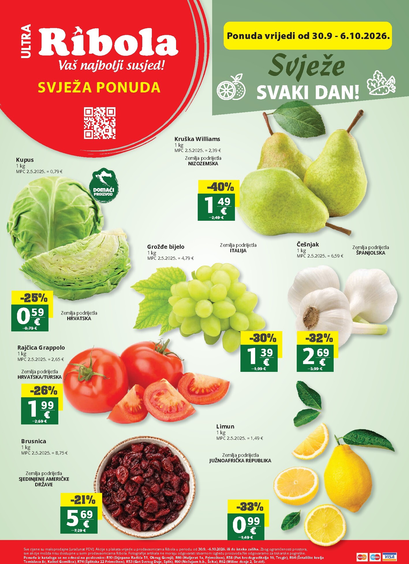 ribola - Aktualni katalog Ribola - Super ponuda od srijede, 30.09.2026 do utorka, 06.10.2026