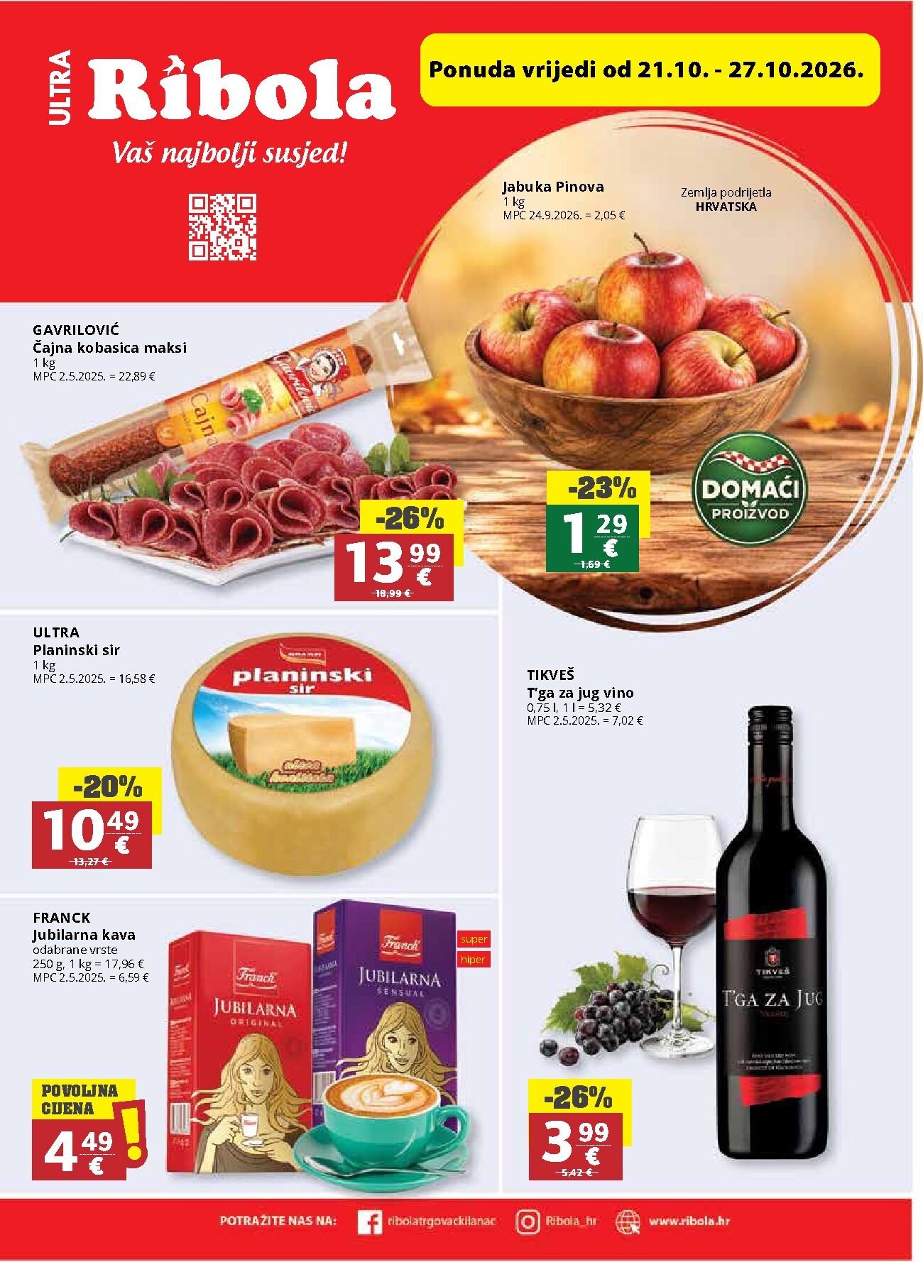 ribola - Novi Ribola katalog od srijede, 21.10.2026 do utorka, 27.10.2026