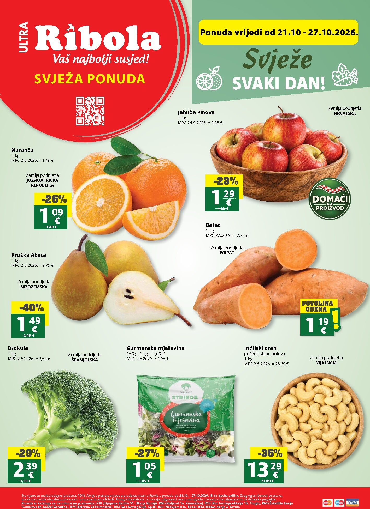 ribola - Aktualni katalog Ribola - Super Ponuda od srijede, 21.10.2026 do utorka, 27.10.2026 - page: 1