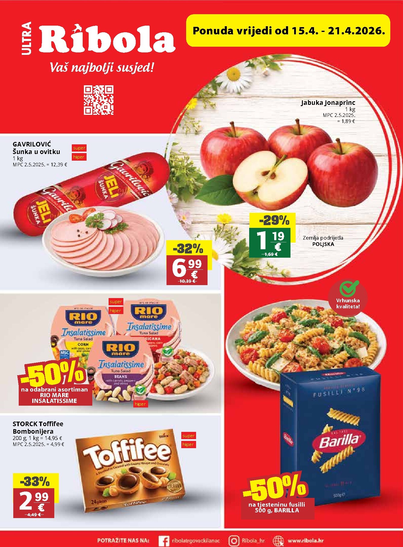 ribola - Budući Ribola letak vrijedi od srijede 15.04.2026 do utorka 21.04.2026