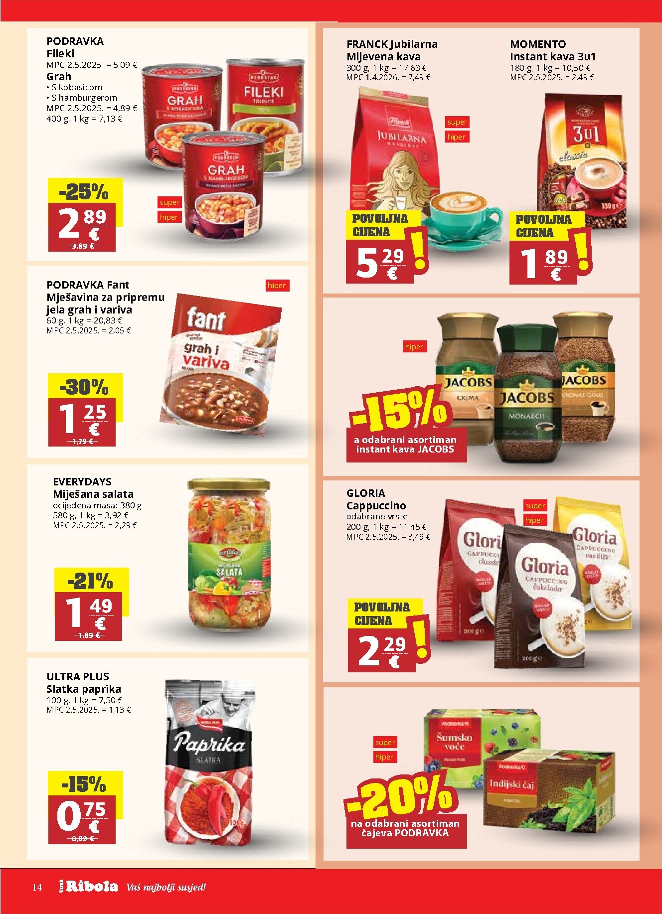 ribola - Budući Ribola letak vrijedi od srijede 22.04.2026 do utorka 28.04.2026 - page: 14