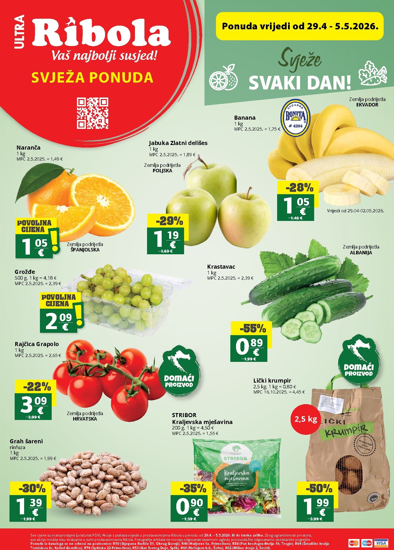 ribola - Aktualni Ribola - Super ponuda katalog vrijedi od srijede 29.04.2026 do utorka 05.05.2026 - page: 1