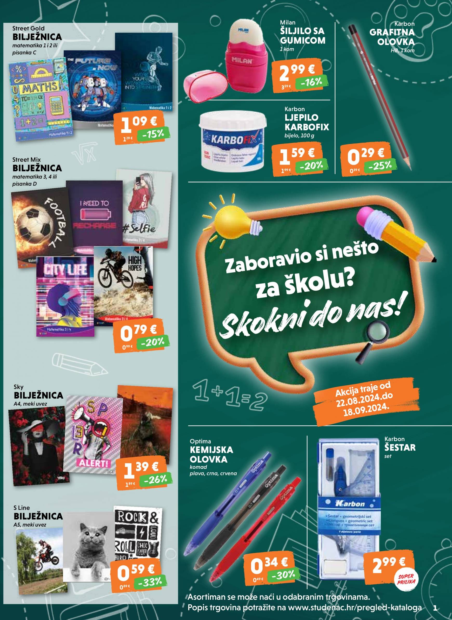 studenac - Novi katalog Studenac market - Back to School 22.08. - 18.09.