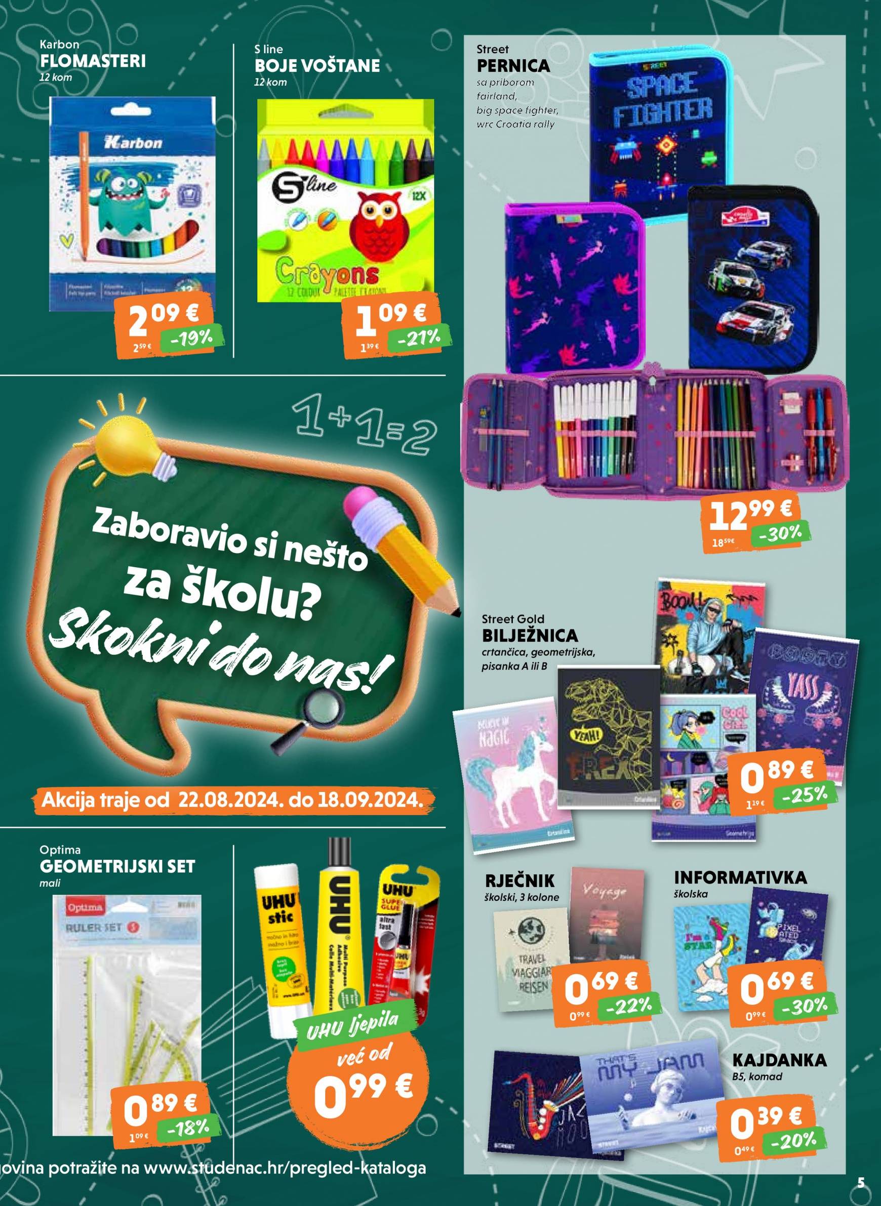 studenac - Novi katalog Studenac market - Back to School 22.08. - 18.09. - page: 5