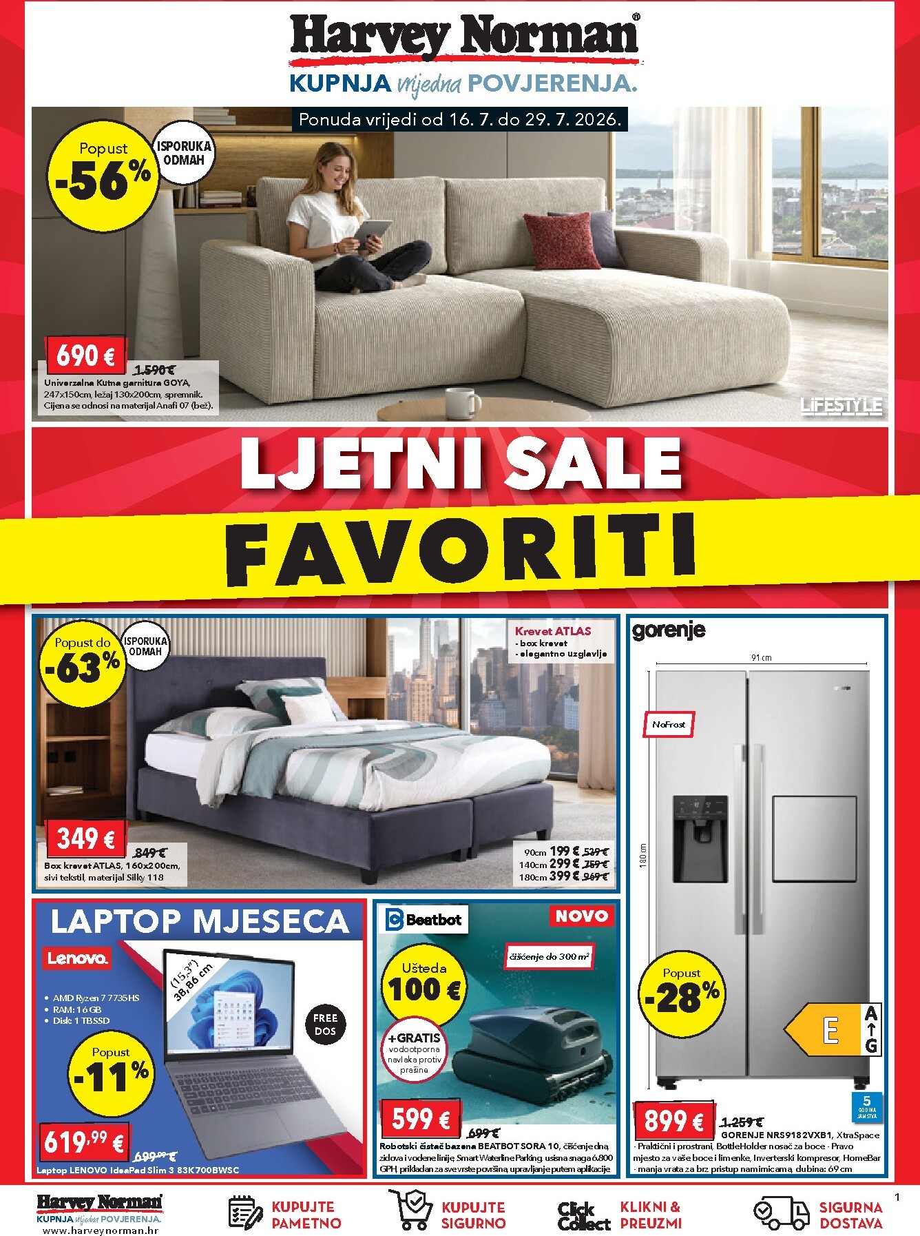harvey-norman - Aktualni katalog Harvey Norman od četvrtka, 16.07.2026 do srijede, 29.07.2026 - page: 1