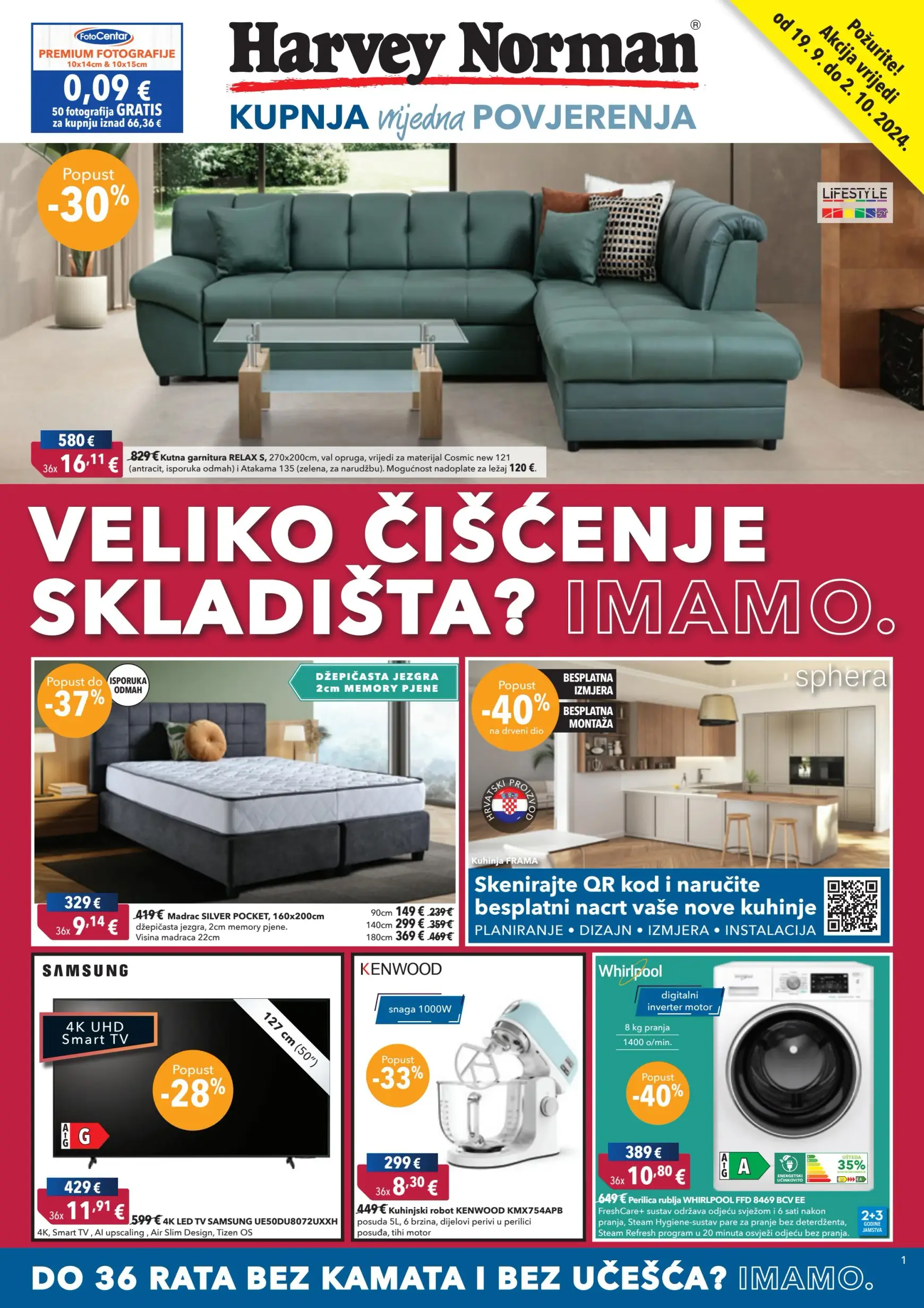 harvey-norman - Novi Harvey Norman - Veliko čišćenje skladišta katalog vrijedi od 19.09. do 02.10.