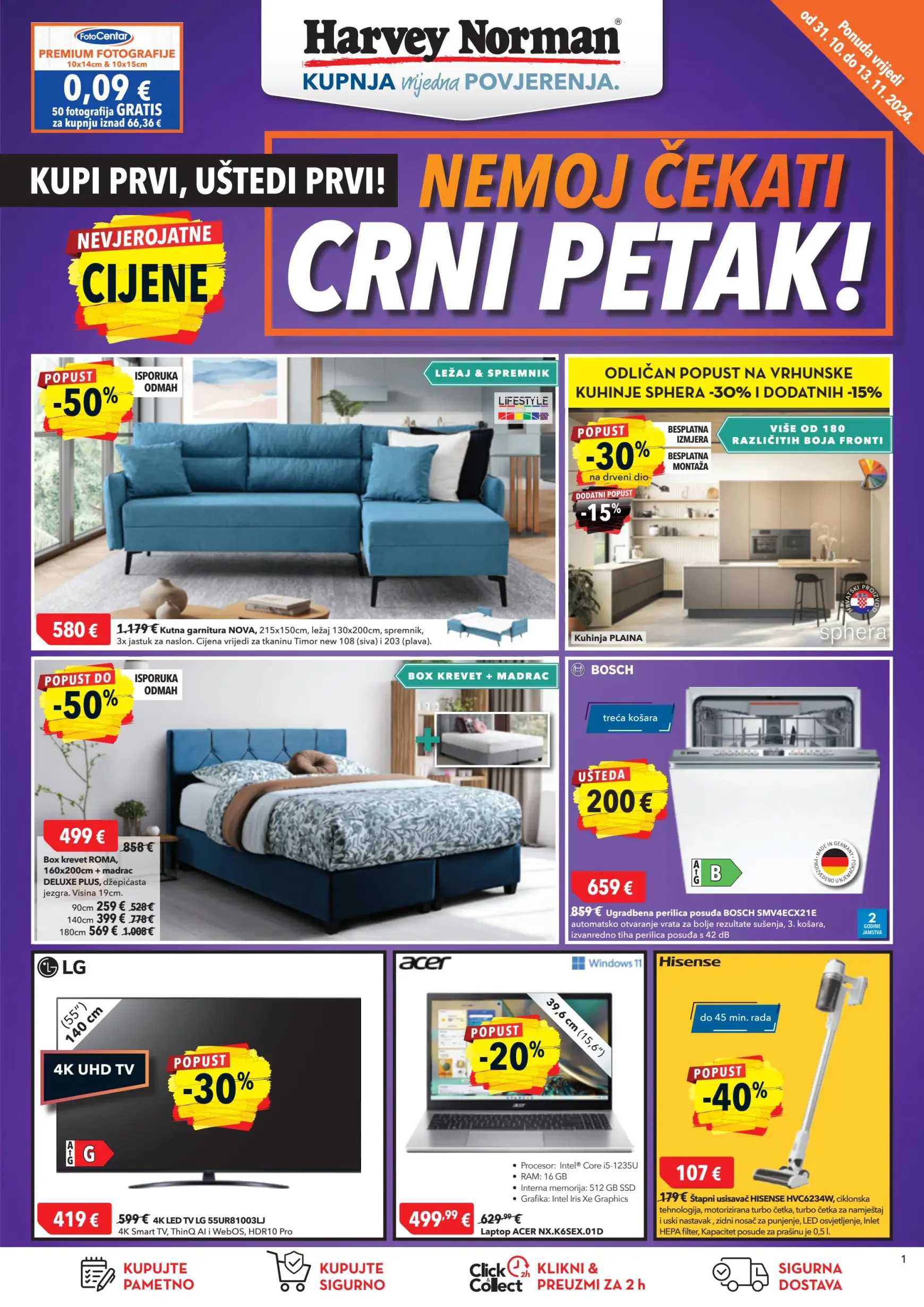 harvey-norman - Harvey Norman - Nemoj čekati crni petak! katalog vrijedi od 31.10. do 13.11.