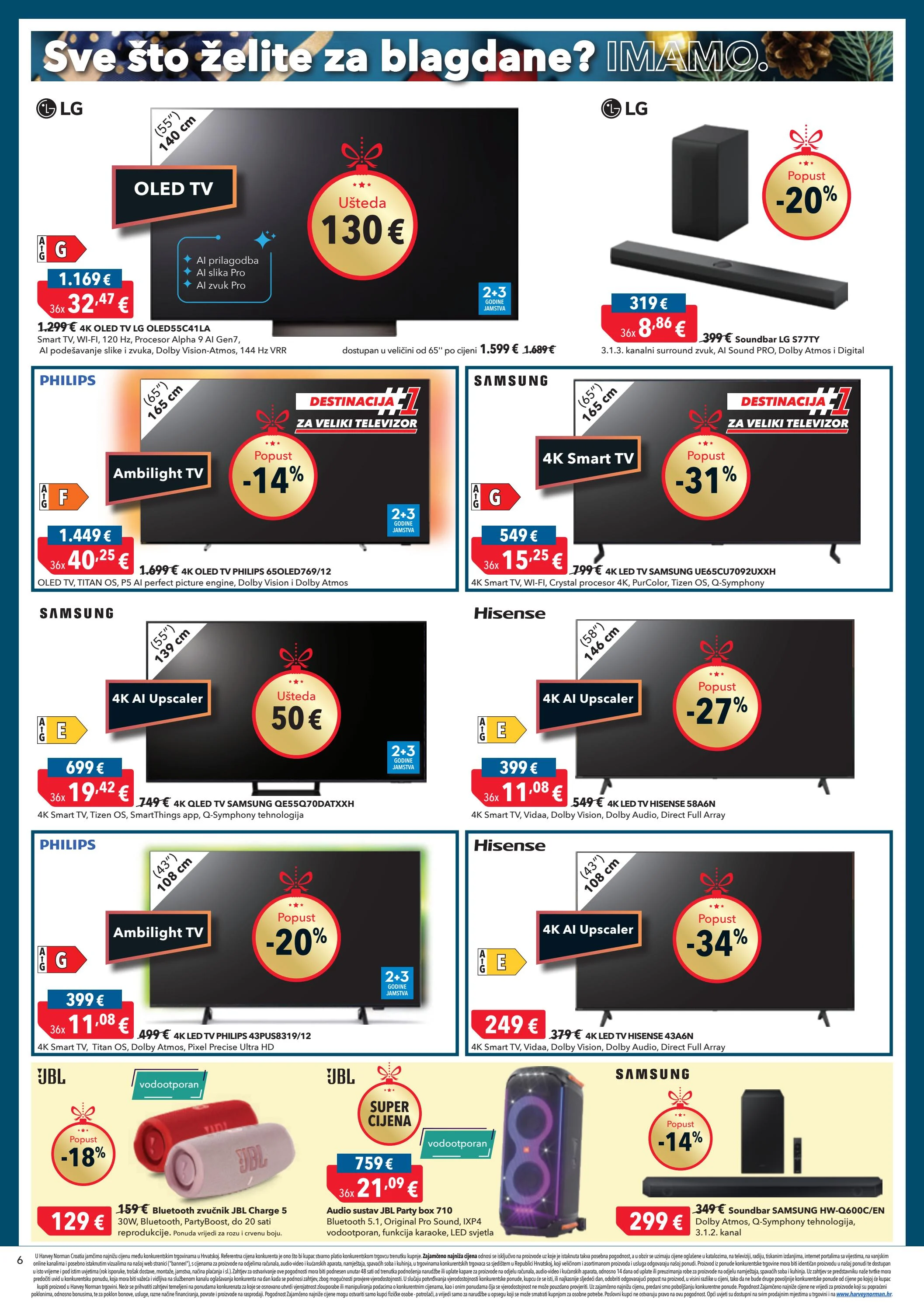 harvey-norman - Harvey Norman - Sve što želite za blagdane katalog vrijedi od 12.12. do 26.12. - page: 6