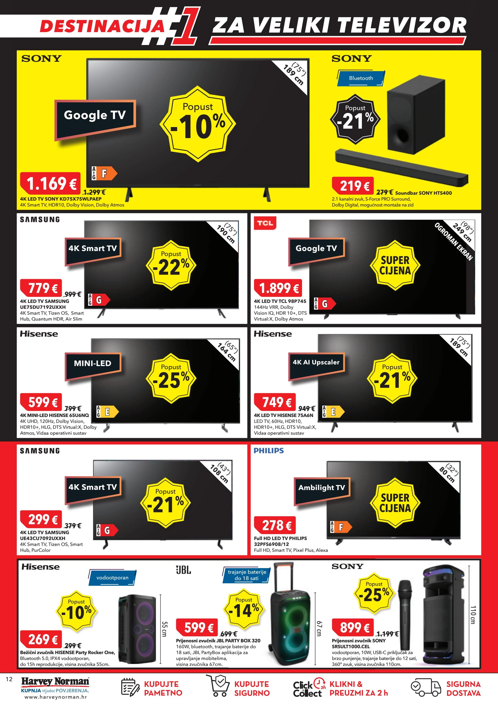 harvey-norman - Harvey Norman - Veliko sniženje započinje sada! katalog vrijedi od 27.12. do 08.01. - page: 12