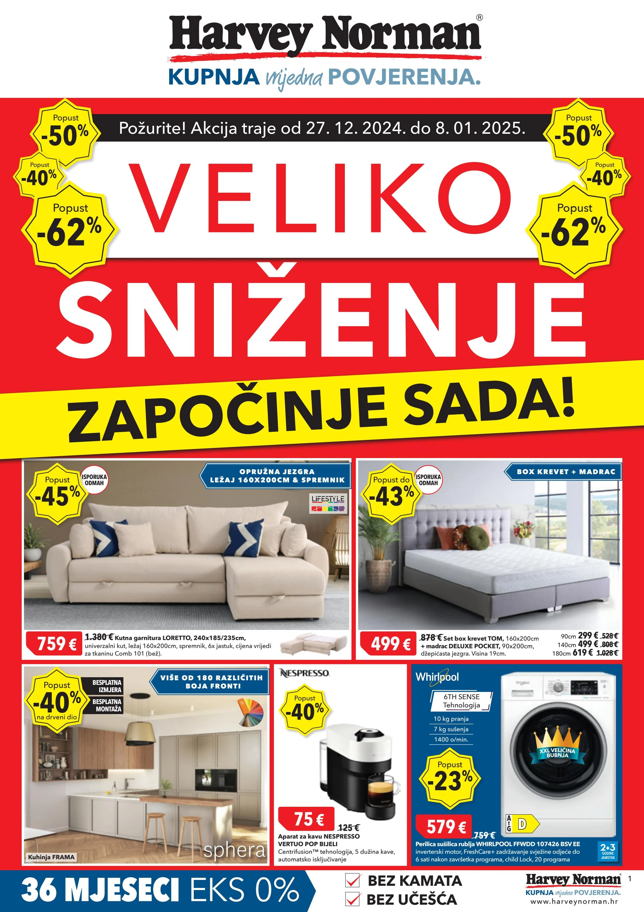 harvey-norman - Harvey Norman - Veliko sniženje započinje sada! katalog vrijedi od 27.12. do 08.01.