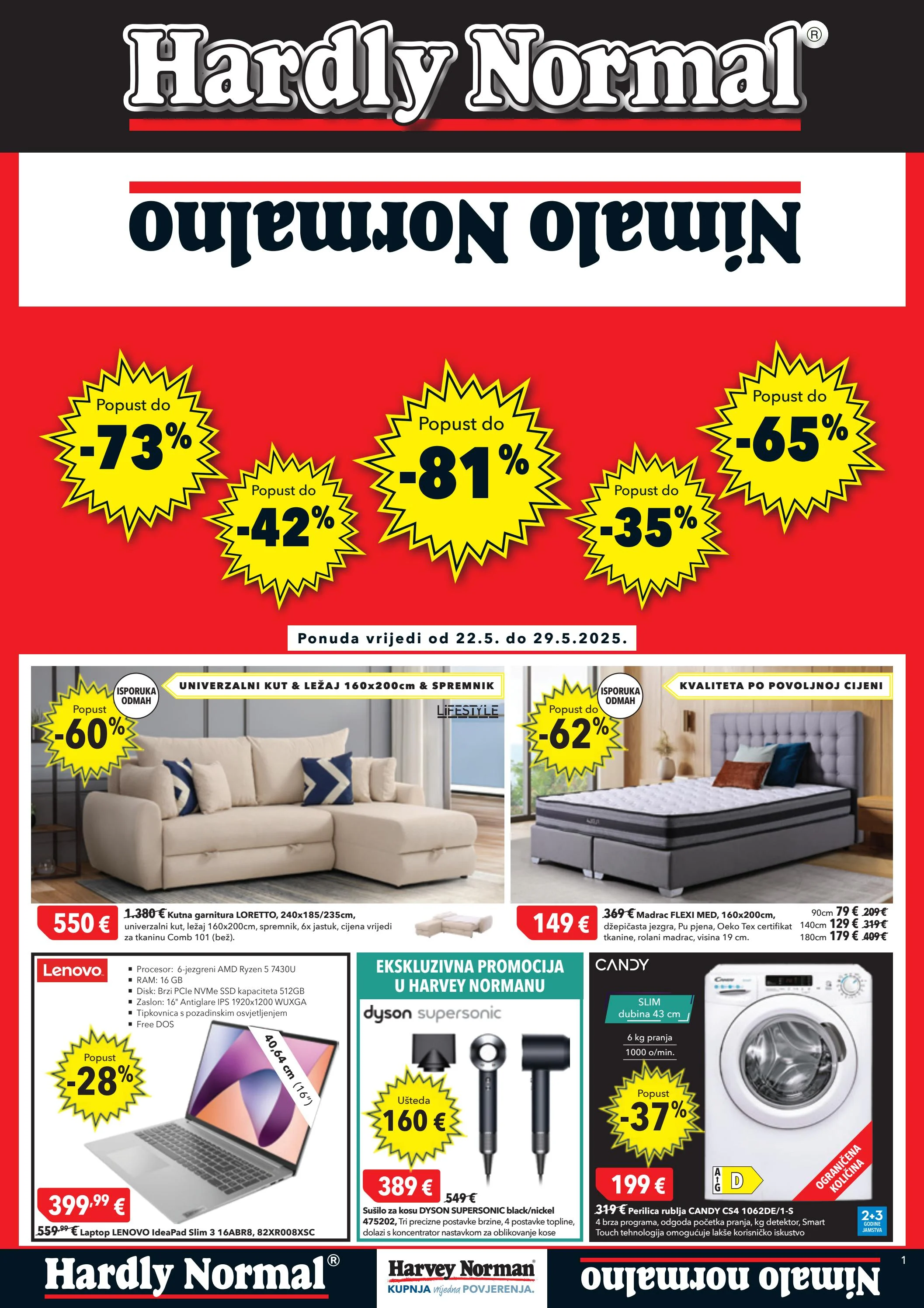 harvey-norman - Prelistajte ovaj Harvey Norman - Nimalo Normalno katalog, vrijedi od 22.05. do 29.05.