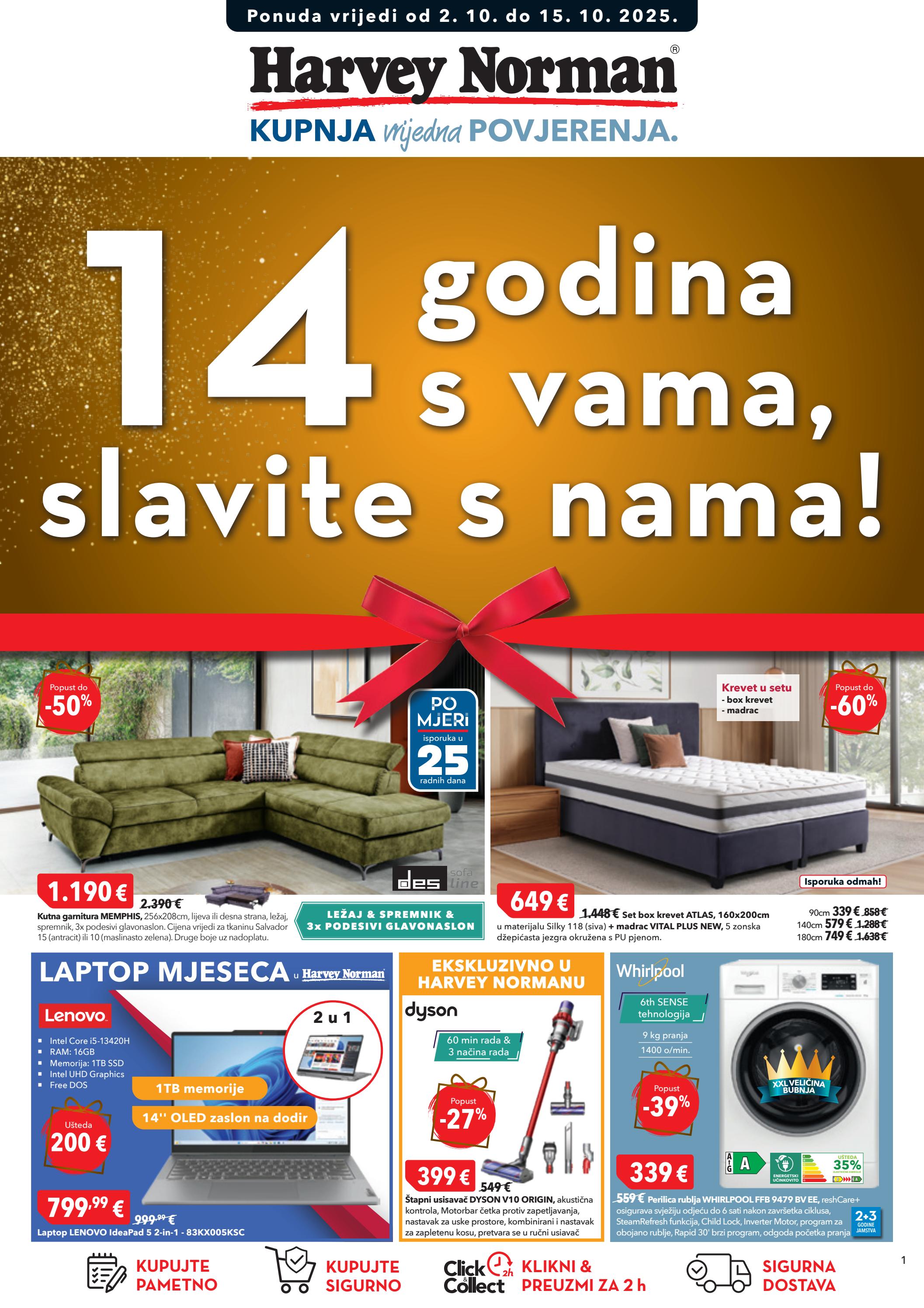 harvey-norman - Prelistajte katalog Harvey Norman, vrijedi od 02.10. do 15.10.