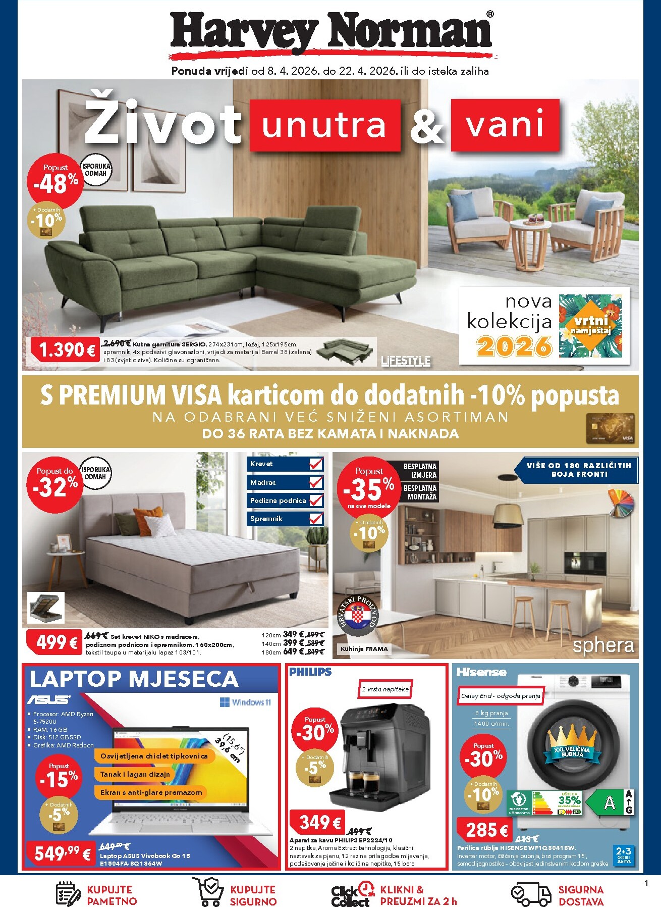 harvey-norman - Aktualni Harvey Norman katalog vrijedi od srijede 08.04.2026 do srijede 22.04.2026 - page: 1