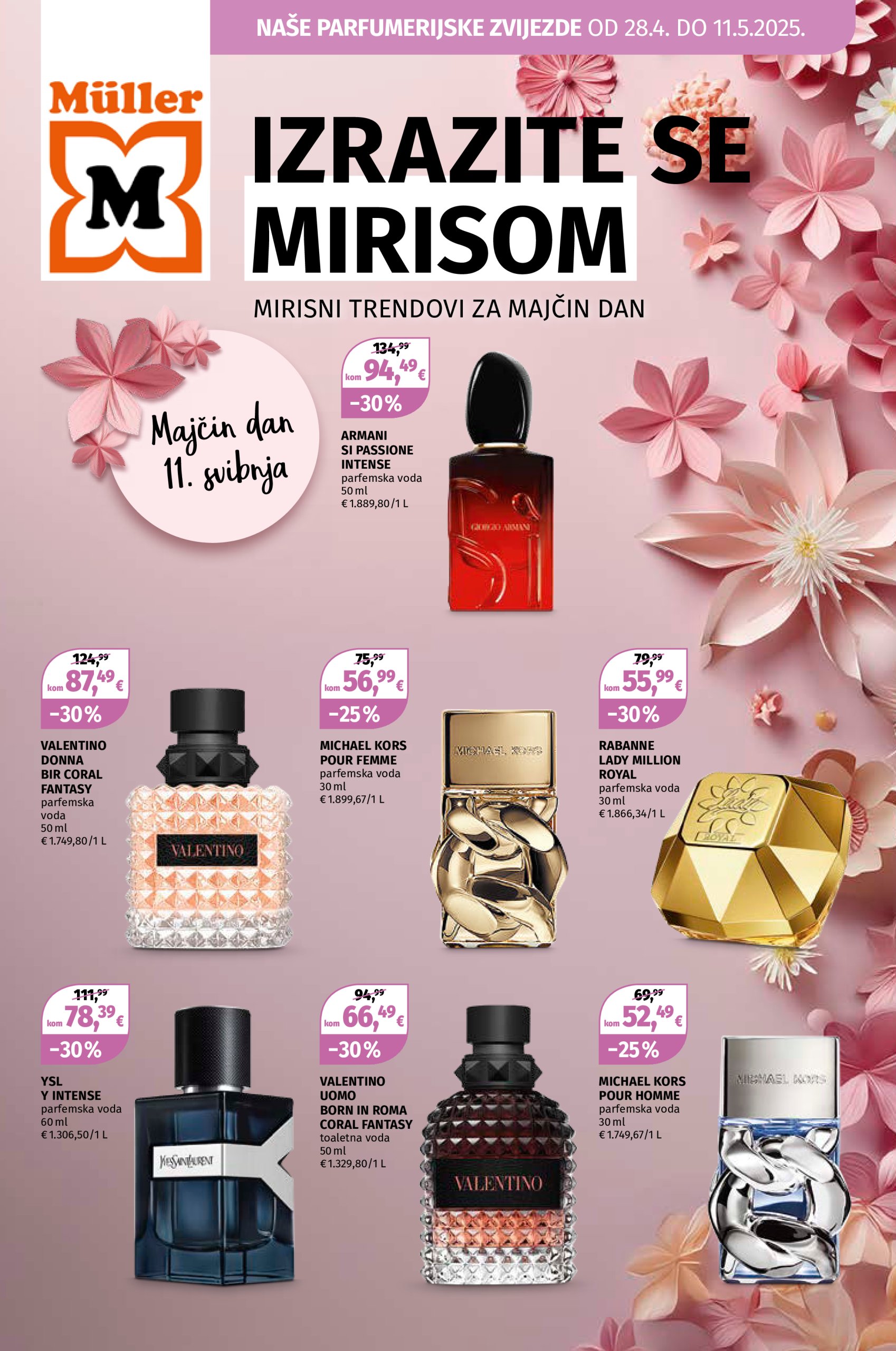 muller - Müller - Parfumerijske zvijezde katalog vrijedi od 28.04. do 11.05.
