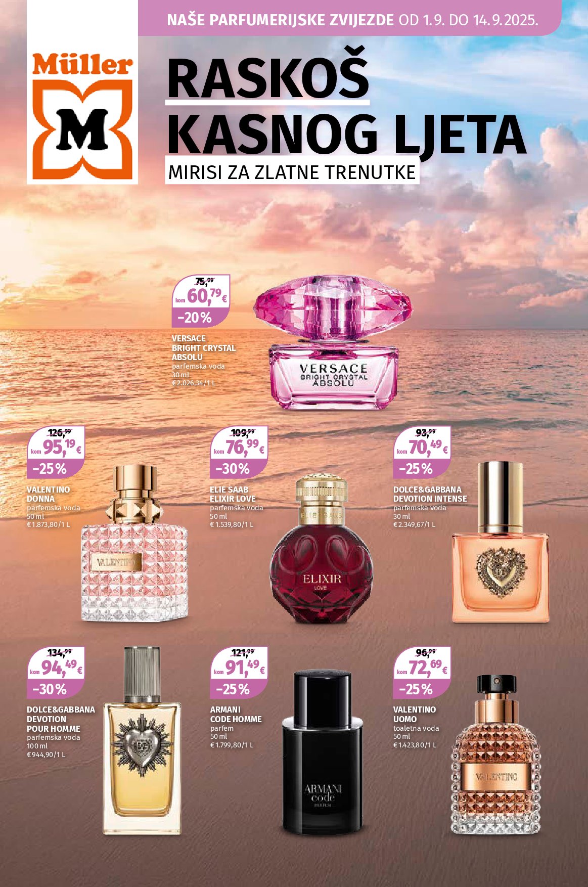 muller - Prelistajte katalog Müller - Parfumerijske zvijezde, vrijedi od 01.09. do 14.09.