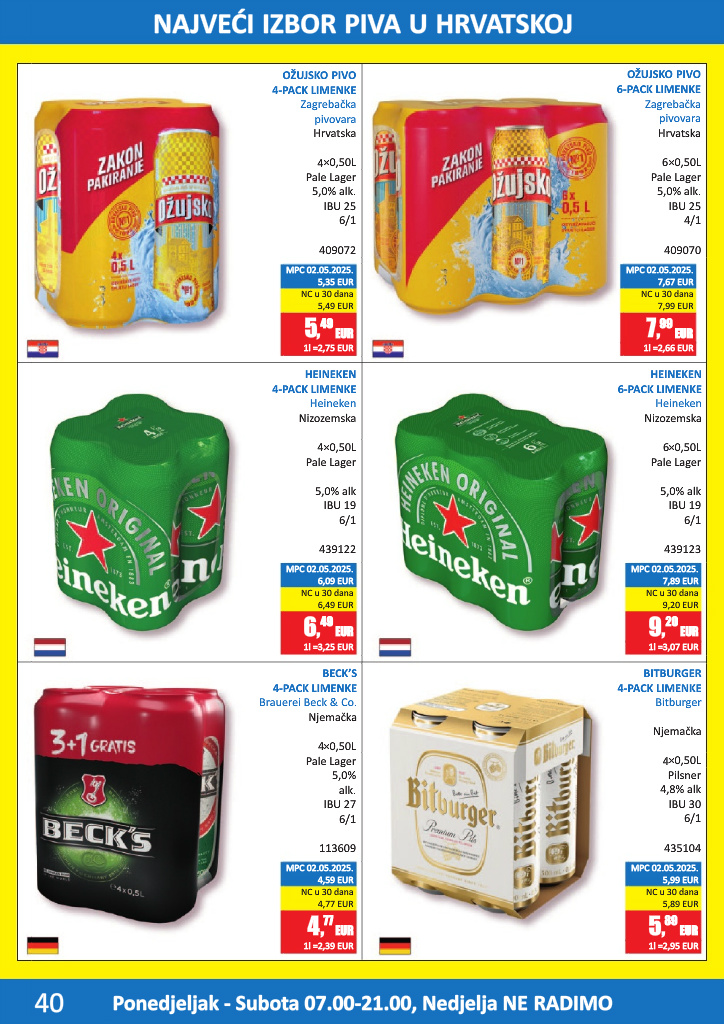 vrutak - Aktualni katalog Vrutak - Pivski katalog od ponedjeljka, 01.06.2026 do utorka, 30.06.2026 - page: 40