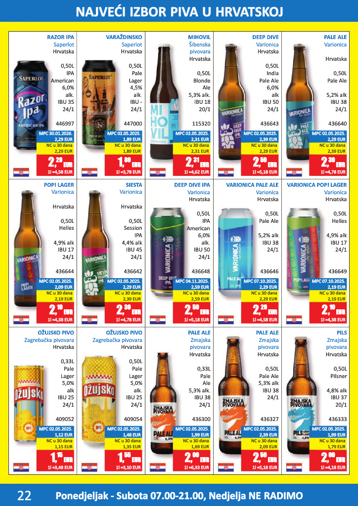 vrutak - Aktualni katalog Vrutak - Pivski katalog od ponedjeljka, 01.06.2026 do utorka, 30.06.2026 - page: 22