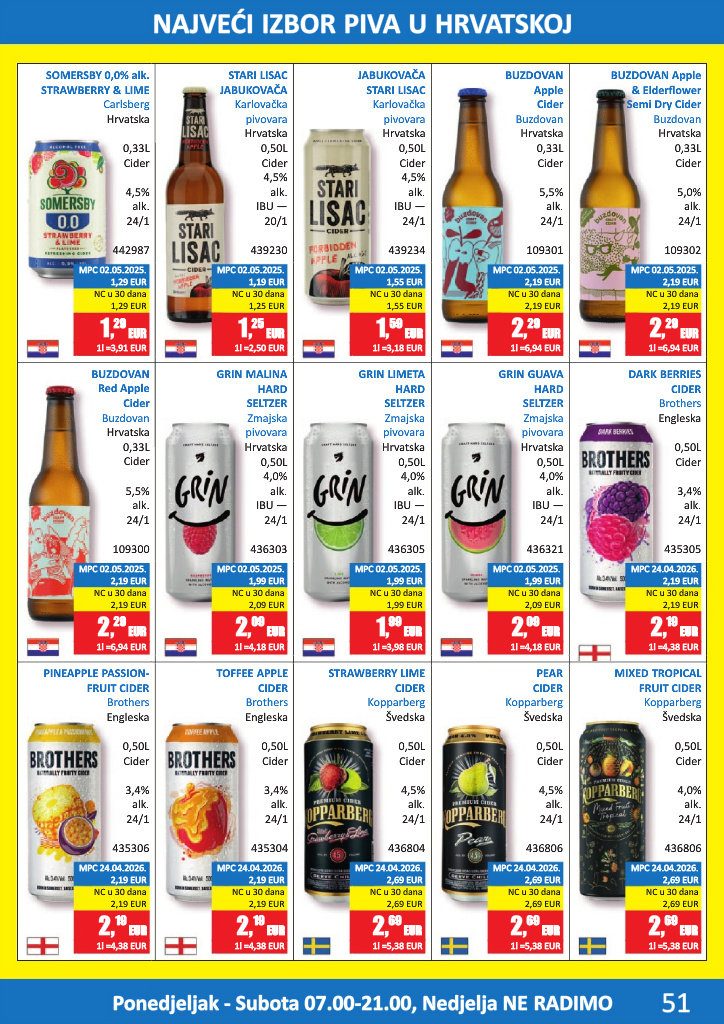 vrutak - Aktualni katalog Vrutak - Pivski katalog od ponedjeljka, 01.06.2026 do utorka, 30.06.2026 - page: 51