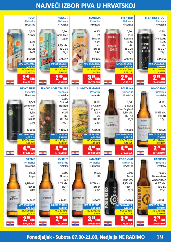 vrutak - Aktualni katalog Vrutak - Pivski katalog od ponedjeljka, 01.06.2026 do utorka, 30.06.2026 - page: 19