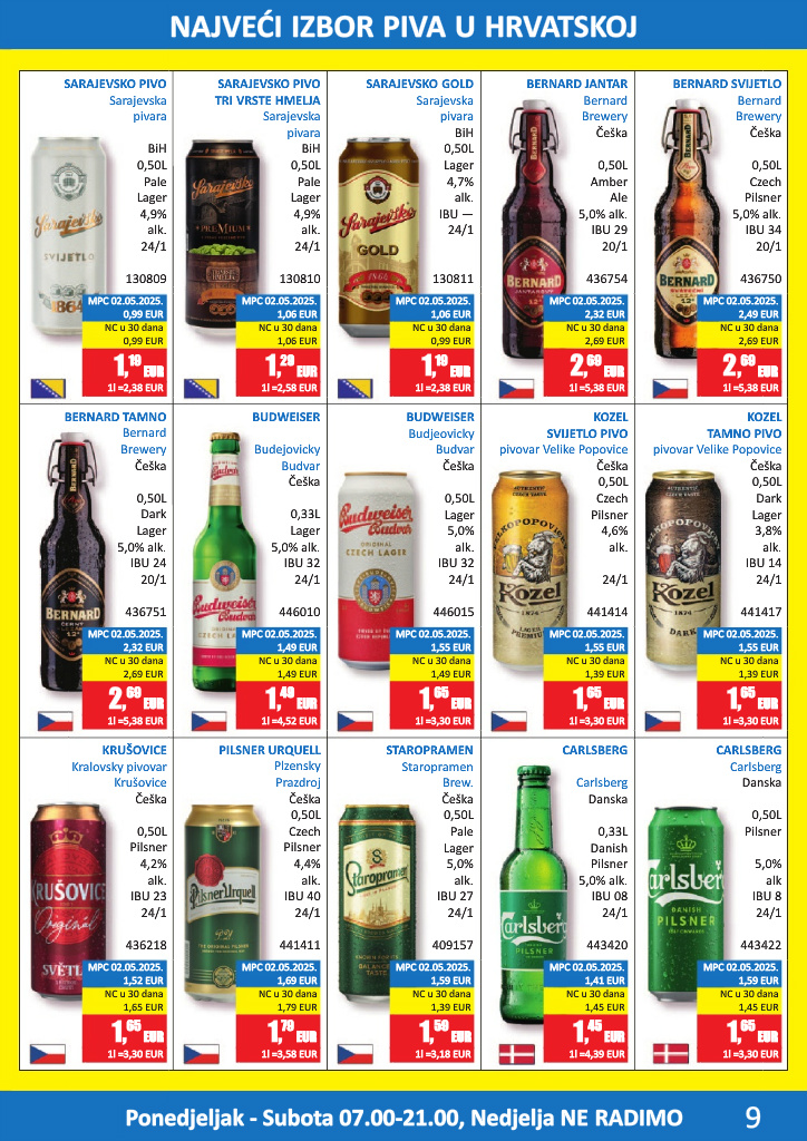vrutak - Aktualni katalog Vrutak - Pivski katalog od ponedjeljka, 01.06.2026 do utorka, 30.06.2026 - page: 9